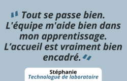 Stéphanie Technologue de laboratoire